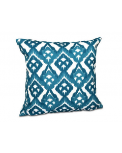 E By Design Hipster Geometric Garden Outdoor Cushion Cover Teal Blue 40 x 40cm Woven Polyester