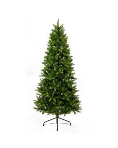 Premier Christmas Tree Pre-lit Leighfield 5ft Green Pine Artificial with 180 Warm White Lights
