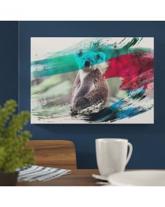 House Additions Handmade Koala Bear Graphic Art Print on Canvas 76 x 50cm