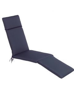 CC Collection Outdoor Furniture Navy Garden Steamer Chair Seat Cushion 49X183X60cm 