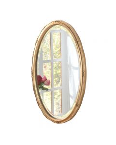 Yearn Ornate Oval Accent Mirror Wall Mounted Plastic, Gold 71H x 43W x 3.5D cm