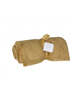 Wayfair Basics Soft Microfleece Blanket Honey Yellow 120cm x 150cm 