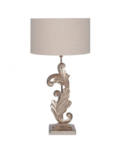 Pacific Lifestyle Champagne Metal Scroll Table Lamp 