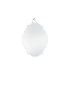 Pacific Lifestyle Vintage Wall Mirror Clear Glass Scalloped 