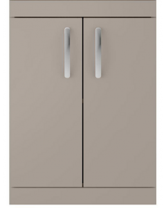 Drench Bathroom 2 Door Floor Standing Vanity Unit Stone Grey 500mm