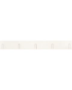 Haku Furniture 5 Hooks Wall Mounted Hook Coat Clothes Hanger, Cream White W28 x D2 x H10cm