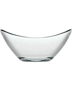 Pasabahce Gastroboutique Set of 6 Oval Cuisine Mini Clear Glass Bowls 11 cm