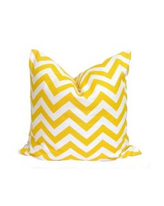 House Additions Yellow Chevron Zig Zag Indoor Outdoor Cushion Cover 45 x 45 cm 