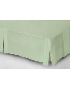 Belledorm Pleated Platform Valance 200 Thread Count Percale Green Apple Super King 6ft 