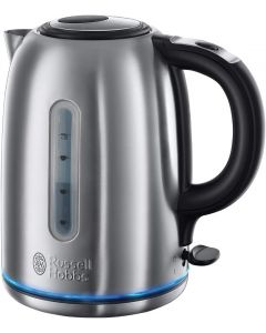 Russell Hobbs Kettle Stainless Steel Black With Handle Electric 1.7L Cordless