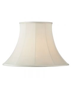Endon Lighting Carrie Round Bell Shade in Cream, 18 Inch