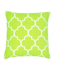 KLiving Sofia Geometric Cushion Cover, Green Lime 45 x 45cm