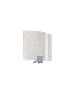Paulmann DS MODERN DECO-SET WL Cover Branches Non Electric GLASS Wall Light Shade Cream White and Silver Metal Base W22cm x H23.5cm 