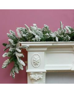 Premier Christmas Decorative Garland Snow Foliage 180 cm Green