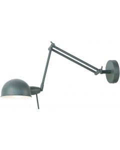 It's about RoMi Wall lamp Glasgow Iron Grey Green 
