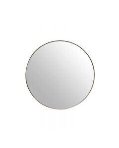 Aulica, Bathroom Vanity Round Mirror, Metal Frame, Gold Colour,  44.5H x 44.5W x 2.2cmD