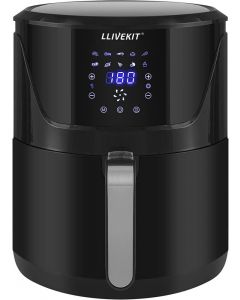 LLIVEKIT 7L Large Air Fryer Family Size Digital Touchscreen 1800W Black
