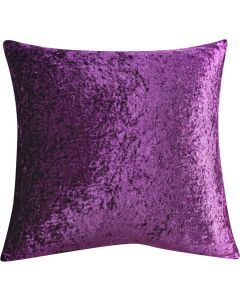 The Night Range Crushed Velvet Cushion Cover Albergine Purple 60 x 60 cm