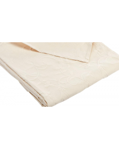 Bellissimo Florentina Bedspread Throw Single 3FT Cream Beige 180 x 260cm