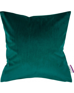 Tom Tailor T-French Plain Velvet Polyester Cushion Cover, Petrol Green, 40 x 40cm