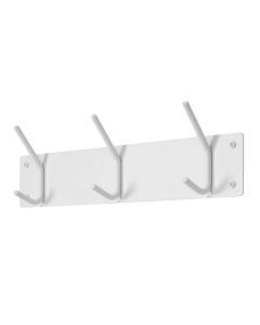 House Additions Spinder Design Wall Mounted Coat Rack Steel White 40 x 12 cm