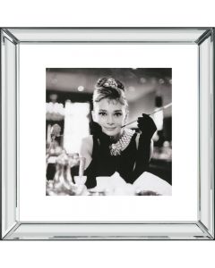 Brookpace Lascelles Breakfast at Tiffany's Photograph Print Canvas with Glass Frame, 46cm H x 46cm W x 5cm D