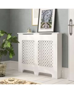 Andover Mills Vida Oxford White Wood Radiator Cover 820mm H x 1110mm W x 190mm D