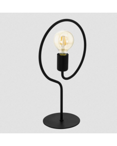 Eglo Cottingham 1 Table Lamp Black Metal 41cm