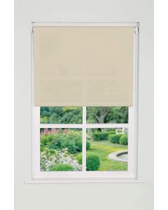 Creative Home Straight Edge Roller Blind Curtain Cream 120cm Polyester