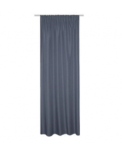 Home Fashion Estate Tab-Top Thermal Curtain Tape Blue D245 x W135 cm 
