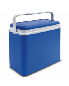 Adriatic Thermobox 24L Handheld Cooler Box Camping Beach Picnic Blue and White   