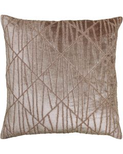 Riva Paoletti Pluto Cushion Cover with Sewn Sequins Latte Light Brown Blush 50 cm
