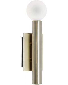 Brilliant Indoor Lucky 1 Light Wall Pedant Stainless Steel, Antique Brass