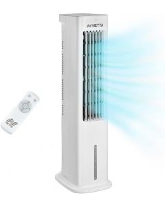 NETTA 5L 3 In 1 Air Cooler Tower Fan Humidifier with Remote Control 7 Hour Timer White