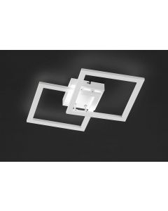 WOFI Elle Two Squares LED Ceiling Light White