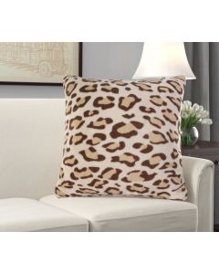 House additions Cushion Cover 55cm X 55cm Beige Leopard 