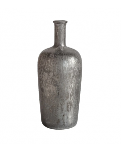 House Additions Soloman Bottle Vase Home Décor Glass Antique Grey  