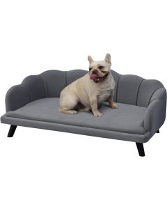 PawHut Pet Dog Cat Sofa Bed Medium and Large Dogs Grey
