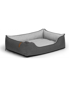 Rexproduct Pet Dog Bed Cozy Grey Silver With Zipper Removable Cover 65 X 85 cm 