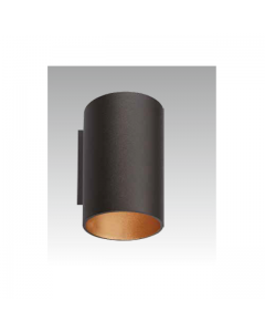Zuma Line Slice 1 Light Wall Light Aluminum, Black Inside Gold H142 cm