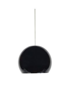 Tosel Palla Hanging Pendant Lamp 1 Light Globe Black Silver 18 x 120 cm