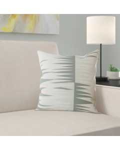 The Pillow Collection Nilteen Geometric Cushion Cover White Grey 40cm x 40cm