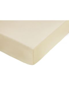 Percale Colour Plus Extra Deep Fitted Sheet Oyster Beige King size 5FT Polycotton 