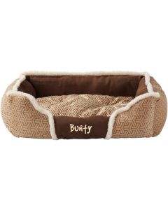 Bunty Kensington Small Dog Bed Cat & Pet Bed Cream and Brown 