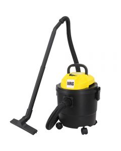 NRG Wet and Dry Vacuum Cleaner 3 in 1 with Blowing Fuction Powerful Suction Black Yellow 15L 1250W