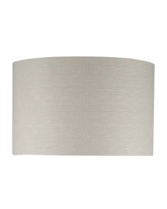 Pacific Lifestyle Lino Grey Self Lined Linen Drum Shade 30cm D x 20cm H