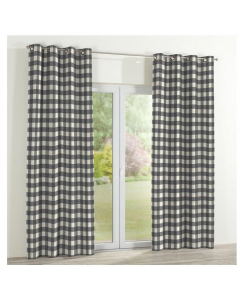 Dekoria Picture Single Curtain Panel GREY/CREAM 260cm D x 130cm W