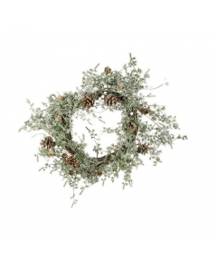 The Seasonal Aisle Christmas Frosted Woodland Garland Wreath