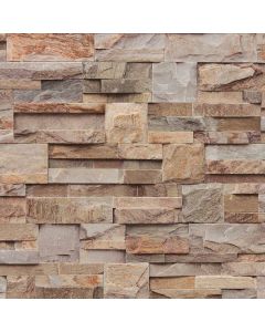 Ugepa 3D Effec Wallpaper Stone Brick Natural Slate Tile Brown, 10.05 x 0.53m
