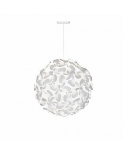 Umage Lora Medium Hanging Pendant Lamp 1 Light White With Cord set White 45cm